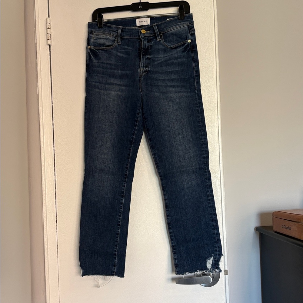 Frame Dark Blue Denim Jeans